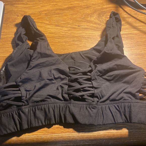 PINK Victorias Secret Ultimate Unlined Bra Caged Opening Size large Palm Tree - Picture 2 of 3